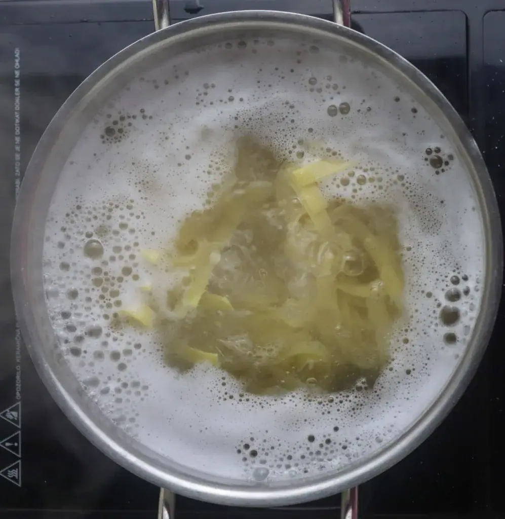 pasta boiling in a pot 