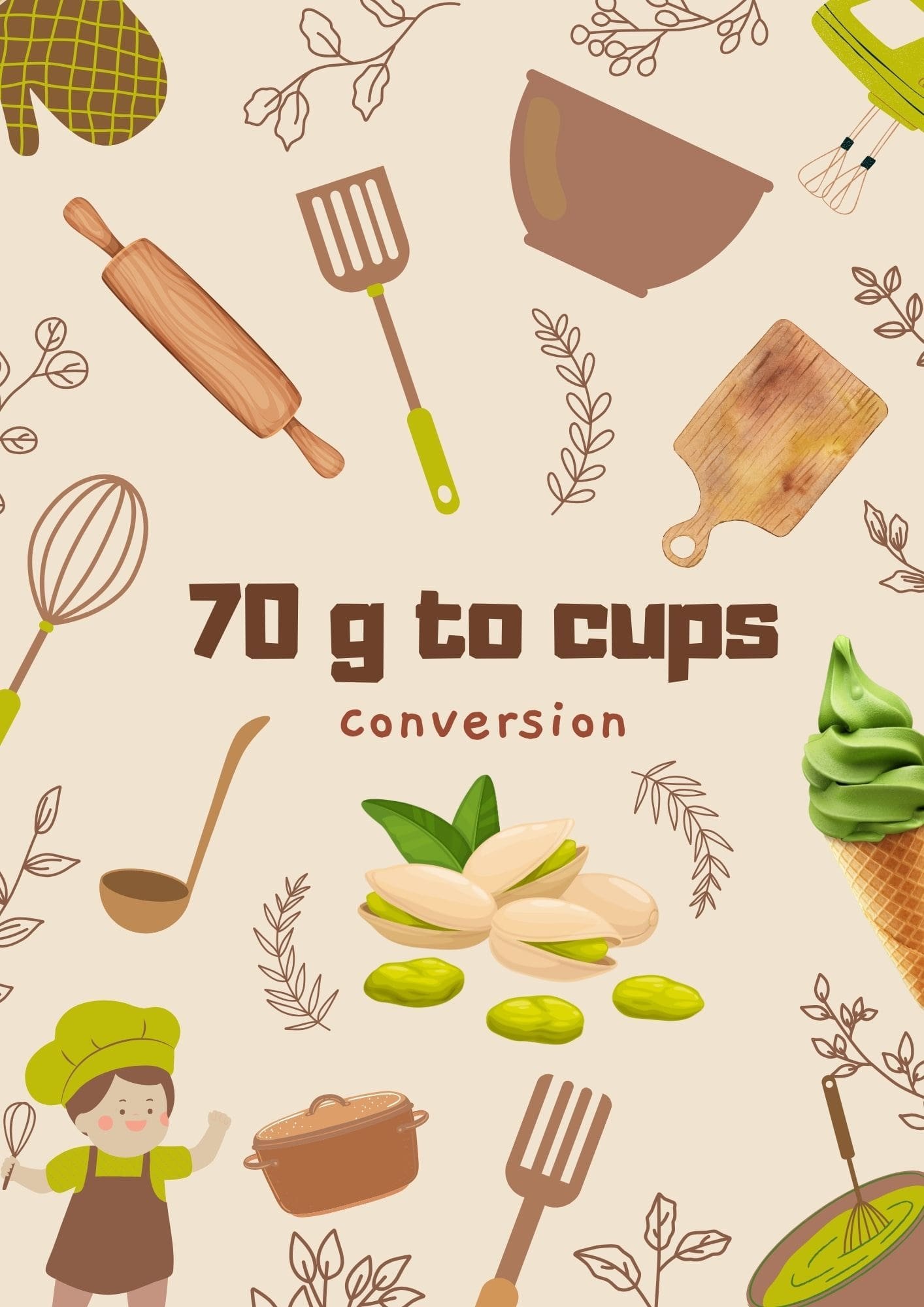 70 grams to cups image