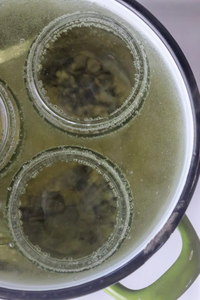 How to sterilize the jars for canning the jam.