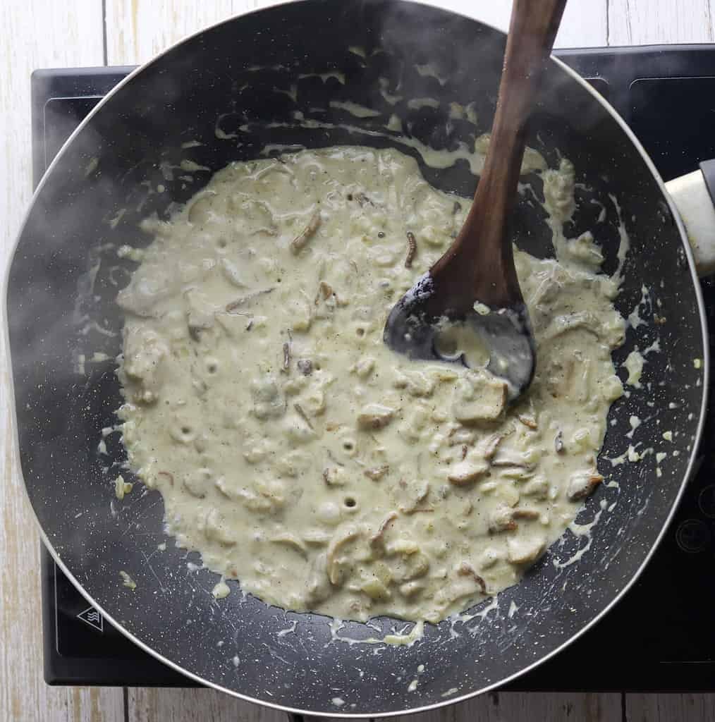 tagliatelle with porcini sauce