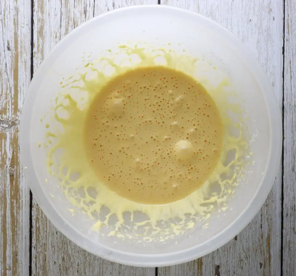 step 2 - mixing the egg yolks